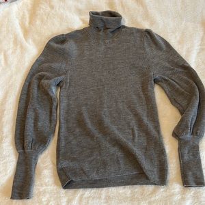 Jcrew merino wool ribbed turtle neck sweater